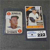 1966 Topps Mickey Mantle & Other Cards (Creased)