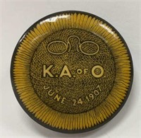 Antique Vintage 1907 K.A. Of O Pinback Button