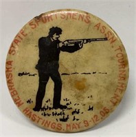 Vintage Nebraska State Shooting Tournament Pin