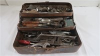 Metal Tool Box w/Misc Assortment of Tools