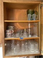 drinking glasses cabinet lot