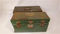 2 Pc. Union Tool Chest Co. Metal Storage Boxes