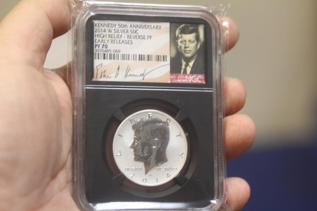 NGC Graded 2014-W Silver Kennedy Half Dollar