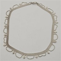 925 SILVER BEAUTIFUL CHOKER NECKLACE 15"