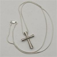 925 STERLING SILVER CROSS NECKLACE 20"