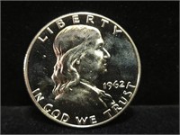 1962 FRANKLIN SILVER HALF (PROOF)