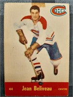 1955-56 Parkhurst NHL Jean Beliveau Card #44