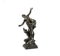 FRENCH BRONZE NUDE SCULPTURE