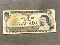 1973 CANADIAN $1 BILL