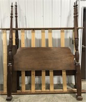 Antique headboard and footboard queen size  bed