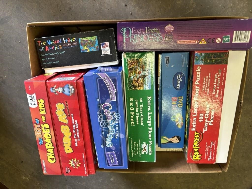 box of puzzles