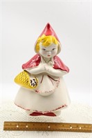 LITTLE RED RIDING HOOD COOKIE JAR MARKED MCCOY