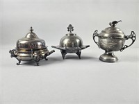 Vintage Silver Quadruple Plated Covered Dishes