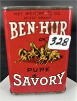 Ben-Hur Antique Pure Savory Tin
