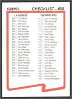 Checklist: Los Angeles Dodgers/Cincinnati Reds/New