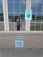 2- Reserved Parking Signs