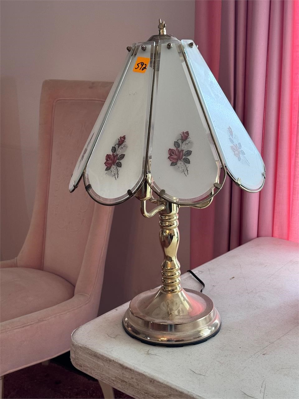 Vtg Touch Lamp H-21"