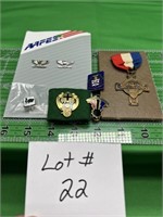 Military pins.