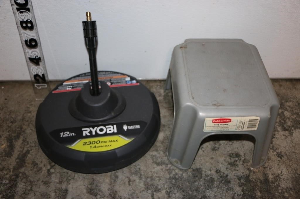 Ryobi Pressure Washer Attachment & Step Stool