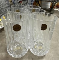 6pc lead crystal drink ware