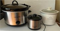 3 Crock Pots