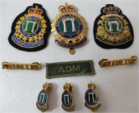 Vintage Canadian Military Navy Badges