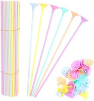 Fulanfudi 100 pcs 13inch Plastic Colorful