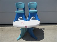 CHILDS TABLE W/ 2 CHAIRS - STEP 2