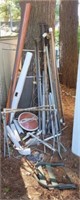 Large pile assorted scrap-steel, galvanized,
