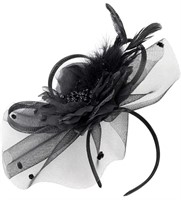 KESYOO, WOMENS FASCINATOR HAT HAIR CLIP WITH HEAD