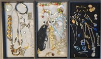 Costume Jewelry 3 Trays