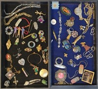 Costume Jewelry 2 Trays