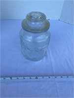Vintage Glass Jar with Lid
