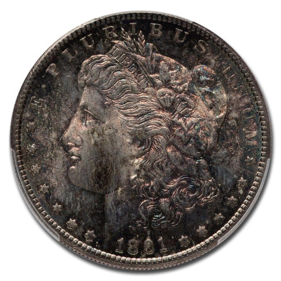 1891-S Morgan Dollar MS-65 PCGS (Toned)