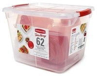 Rubbermaid TakeAlongs Food Storage Containers, Red