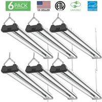 Sunco Lighting 6 Pack Industrial LED Shop Light, 4