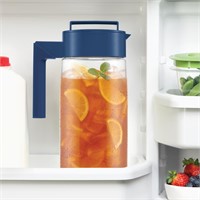 Takeya Patented Airtight Pitcher, 2 qt, Blueberry