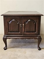 Vintage Side Table w/ Cabinet