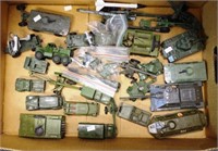 A collection of Dinky diecast army vehicles