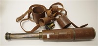 Early 20th C  brass Military Telescope