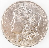 Coin 1903 Morgan Silver Dollar Brilliant Unc.