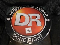 DR DONE RIGHT PROFESSIONAL POWER METAL SIGN 2'