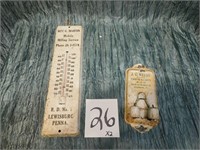 ROY MARTIN LEWISBURG THERMOMETER & JC REEDY FURNIT