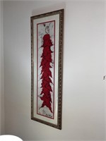 Framed Artwork of Chili Peppers - by Alice