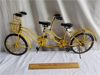 Decorative Metal 2 Seater Bicycle 25" L