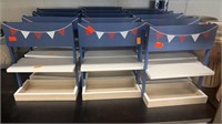 14 Red White and Blue Tiered Trays