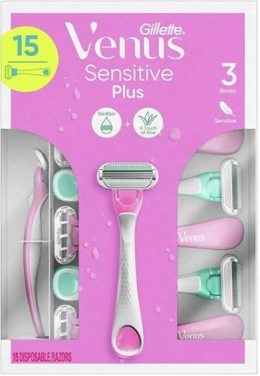 15-Pk Gillette Venus Sensitive Plus Disposable
