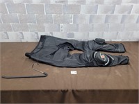 Suomy black leather bike pants size 54