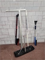 Square, snow/ice scrapers, roof shovel