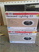2 recessed lighting kits